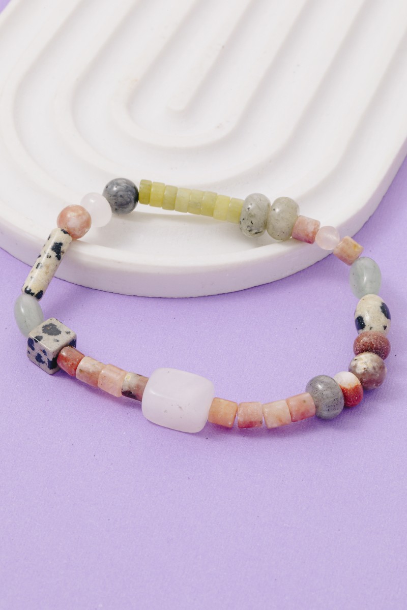 Mixed Beads Strech Bracelet