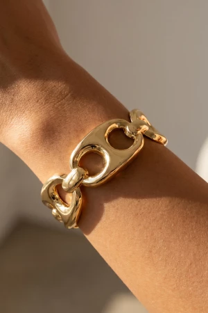 Mariner Link Chain Hinged Bangle Bracelet