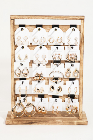 Wooden Necklace Display Stand