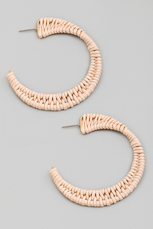 Ornate Braided Hoop Earrings