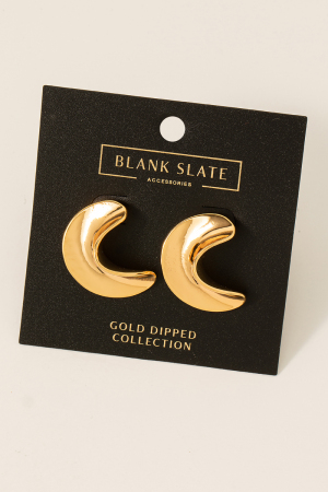 Metallic Wave Hoop Earrings