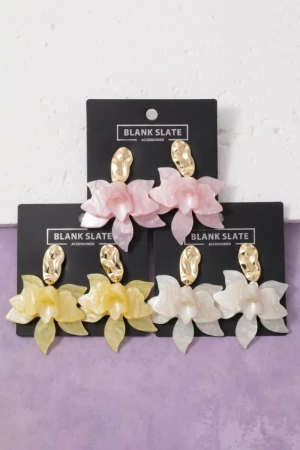 Flower Petals Drop Earrings