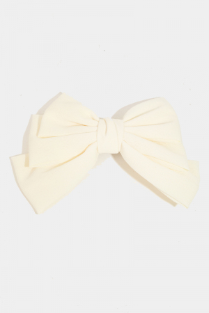 Solid Ribbon Bow Hair Clip