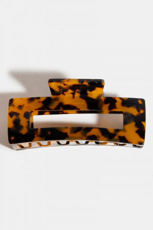 Tortoise Rectangle Hair Claw