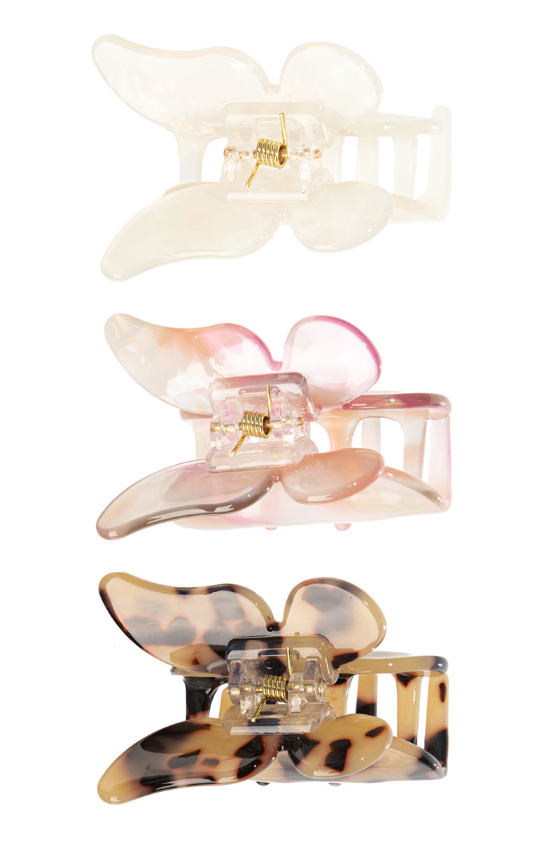 Three Piece Butterfly Hair Claw Set