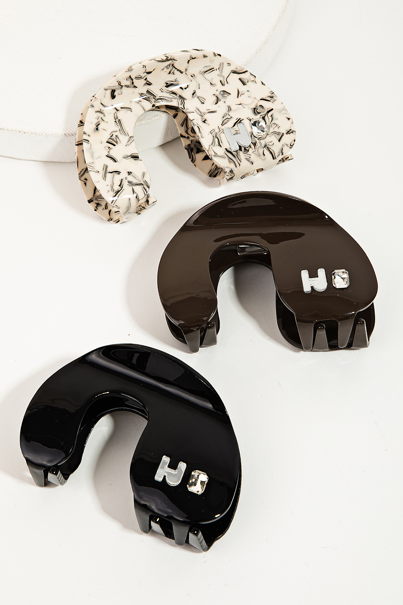 Acetate Ornate Jaw Hair Claw Set