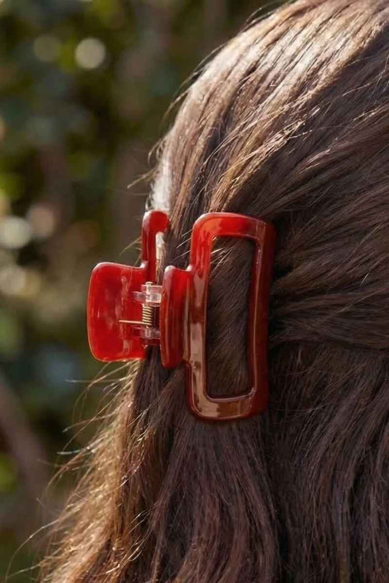 Three Piece Rectangle Cutout Jaw Hair Clips