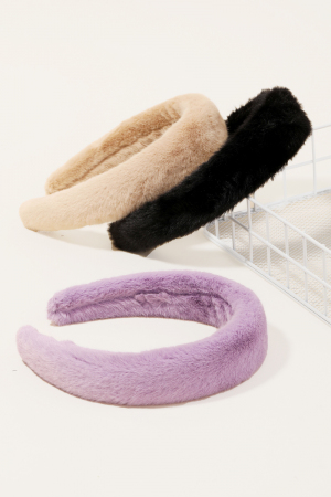 Fur Headband Set