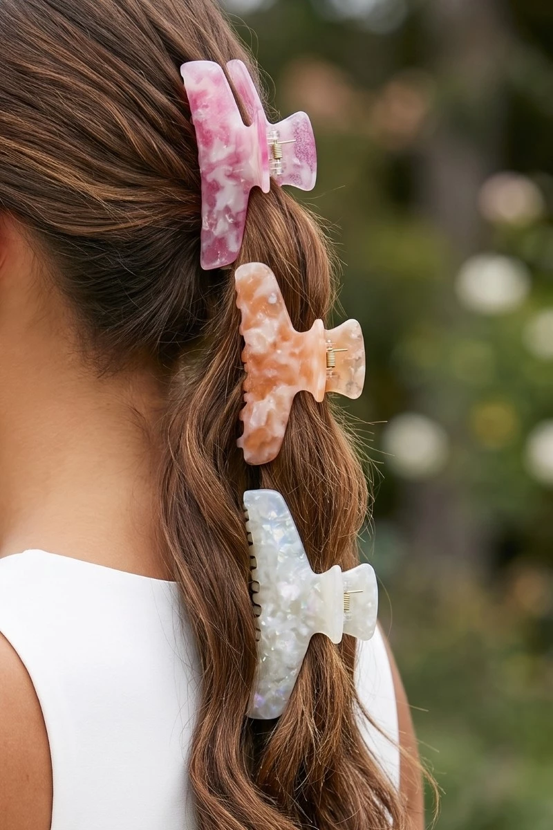 Acetate Jaw Hair Clip Set