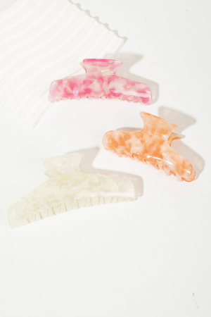 Acetate Jaw Hair Clip Set