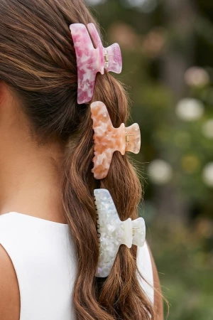 Acetate Jaw Hair Clip Set