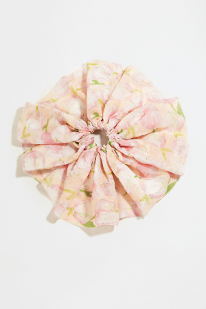 Floral Print Scrunchie