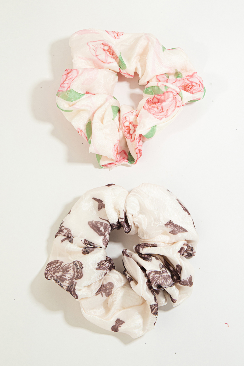Butterfly Rose Scrunchie Set