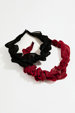 Two Piece Sheer Fabric Headband Set