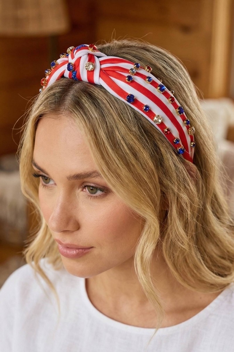 Usa Stars And Stripes Headband