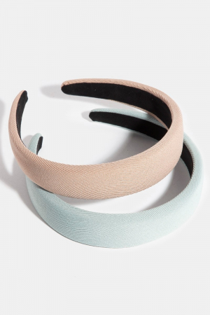 Brown And Green Head Band Set