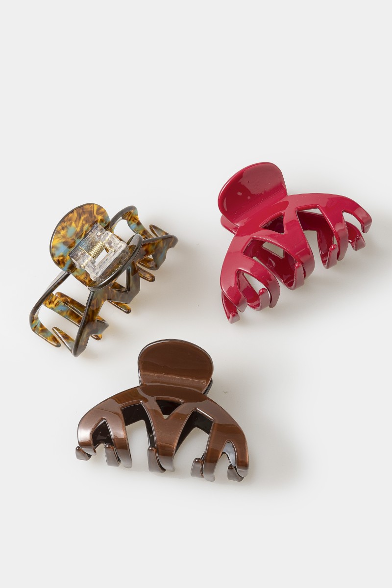 3 Piece Mixed Antler Shape Hair Claw Set