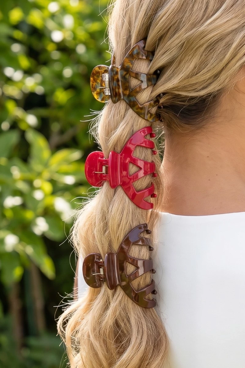 3 Piece Mixed Antler Shape Hair Claw Set