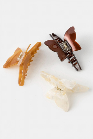 Assorted Butterfly Hair Clip Set