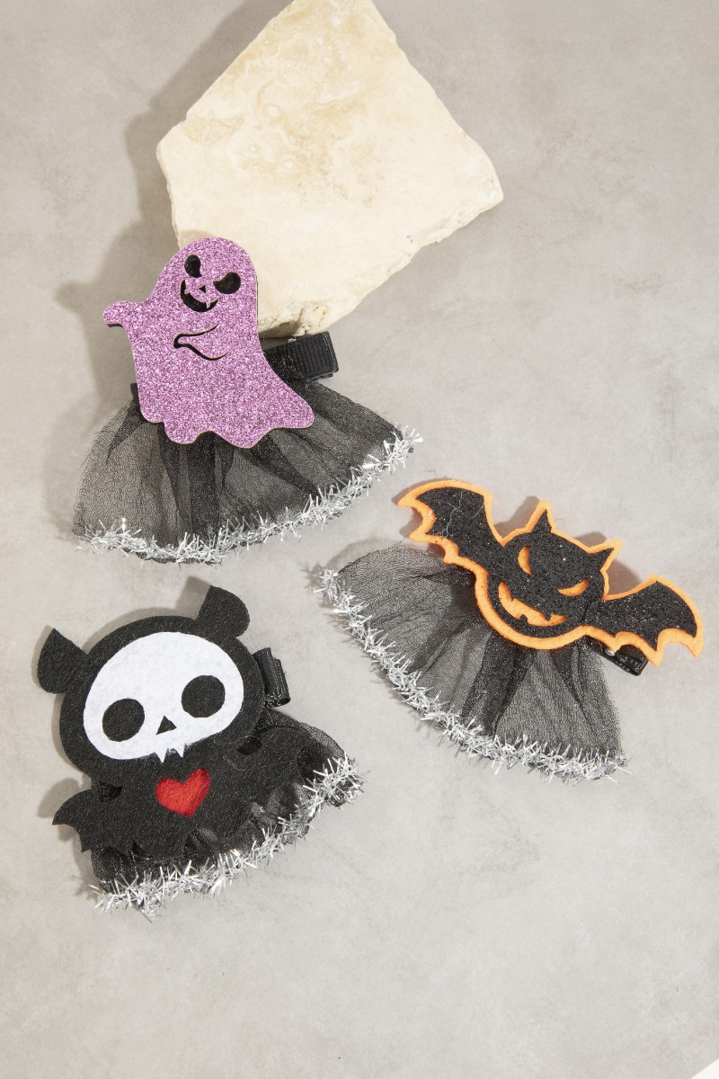 3Pc Halloween Hair Clip Set
