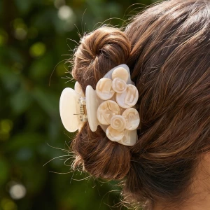 Flower Cluster Claw Hair Clip 3 Piece Set