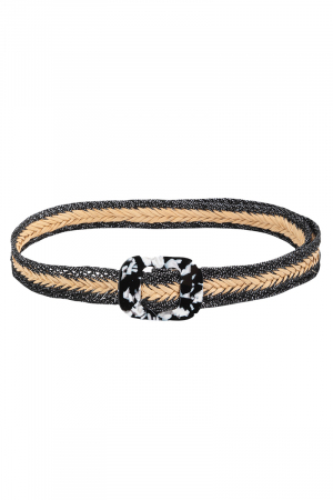 Boho Braided Square Buckle Fashion Belt