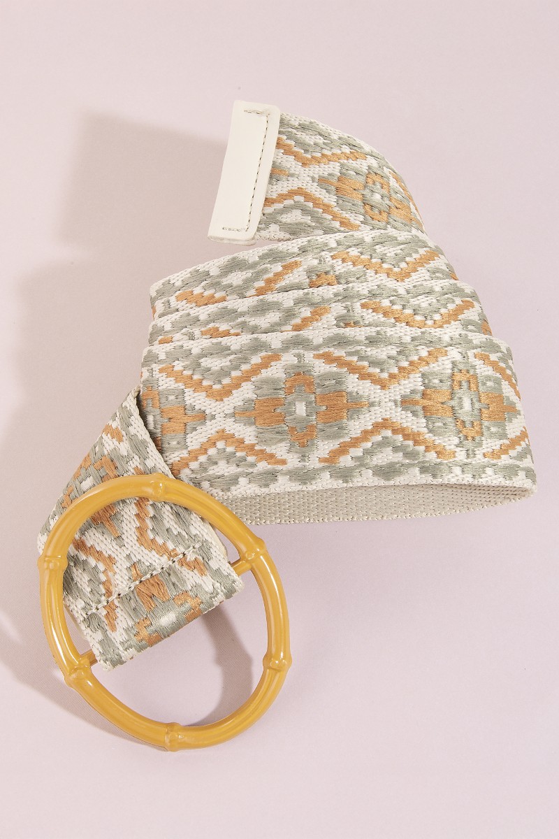 Embroidered Boho Floral Fashion Belt