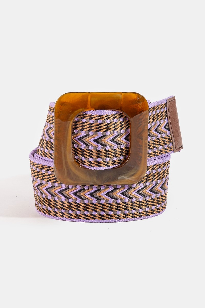 Boho Chevron Pattern Braided Belt