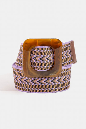 Boho Chevron Pattern Braided Belt
