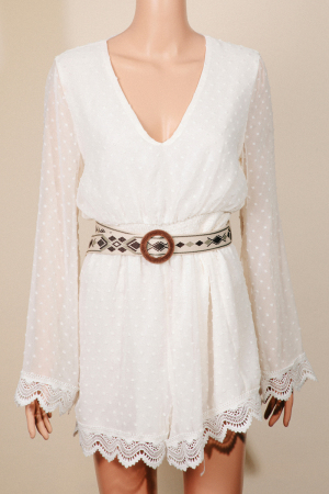 Round Braided Buckle Boho Belt