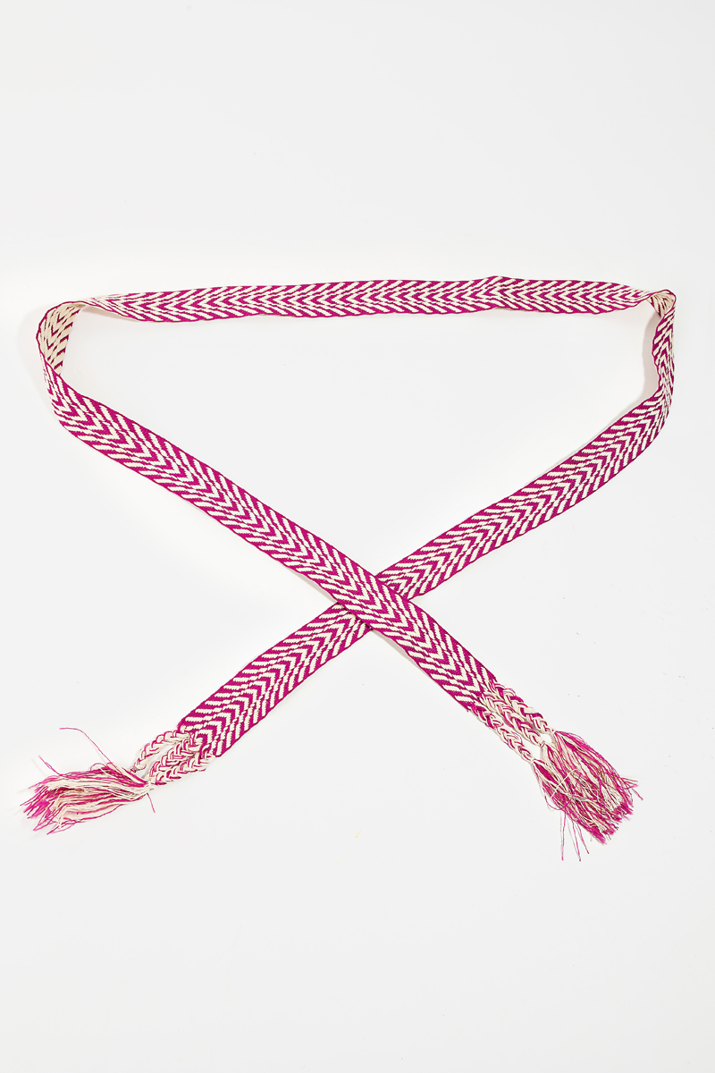 Chevron Stripe Pattern Braided Belt
