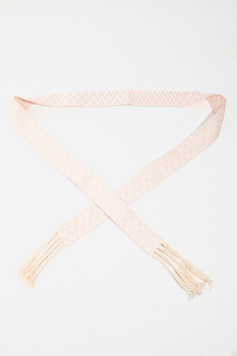 Zig Zag Stripe Pattern Braided Belt