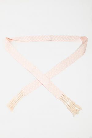 Zig Zag Stripe Pattern Braided Belt
