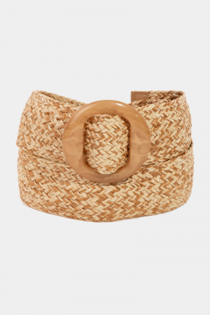 Resin Buckle Braided Belt