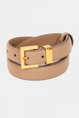Leather Square Buckle Belt