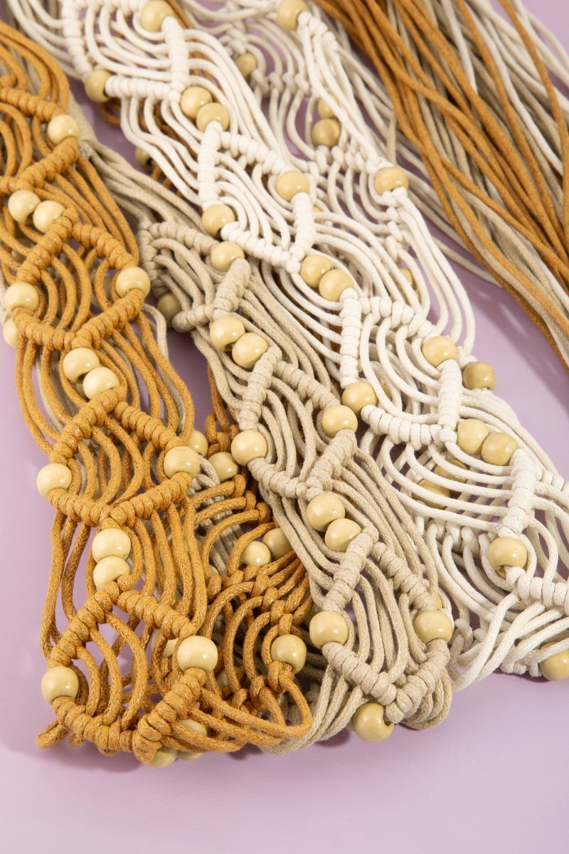 Triangle Pattern Braided Belt