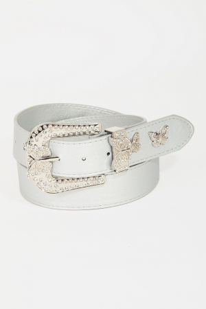 Butterfly Rhinestone Studded Belt