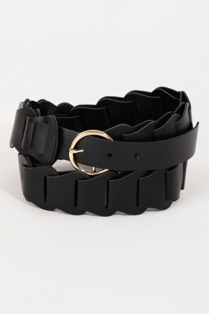 Braid Link Vegan Leather Belt