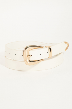 Smooth Vegan Leather Belt