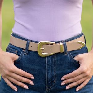 Smooth Vegan Leather Belt
