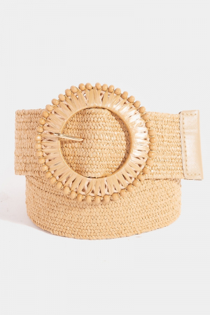 Elastic Braided Hoop Buckle Belt