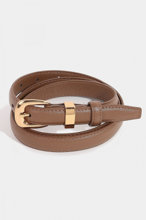 Fashionable Thin Leather Belt
