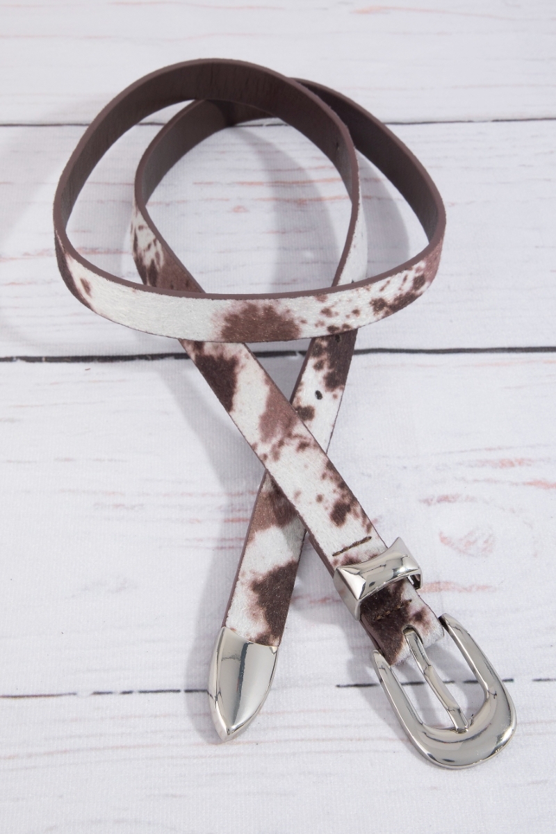 Cow Hide Western Leather Belt