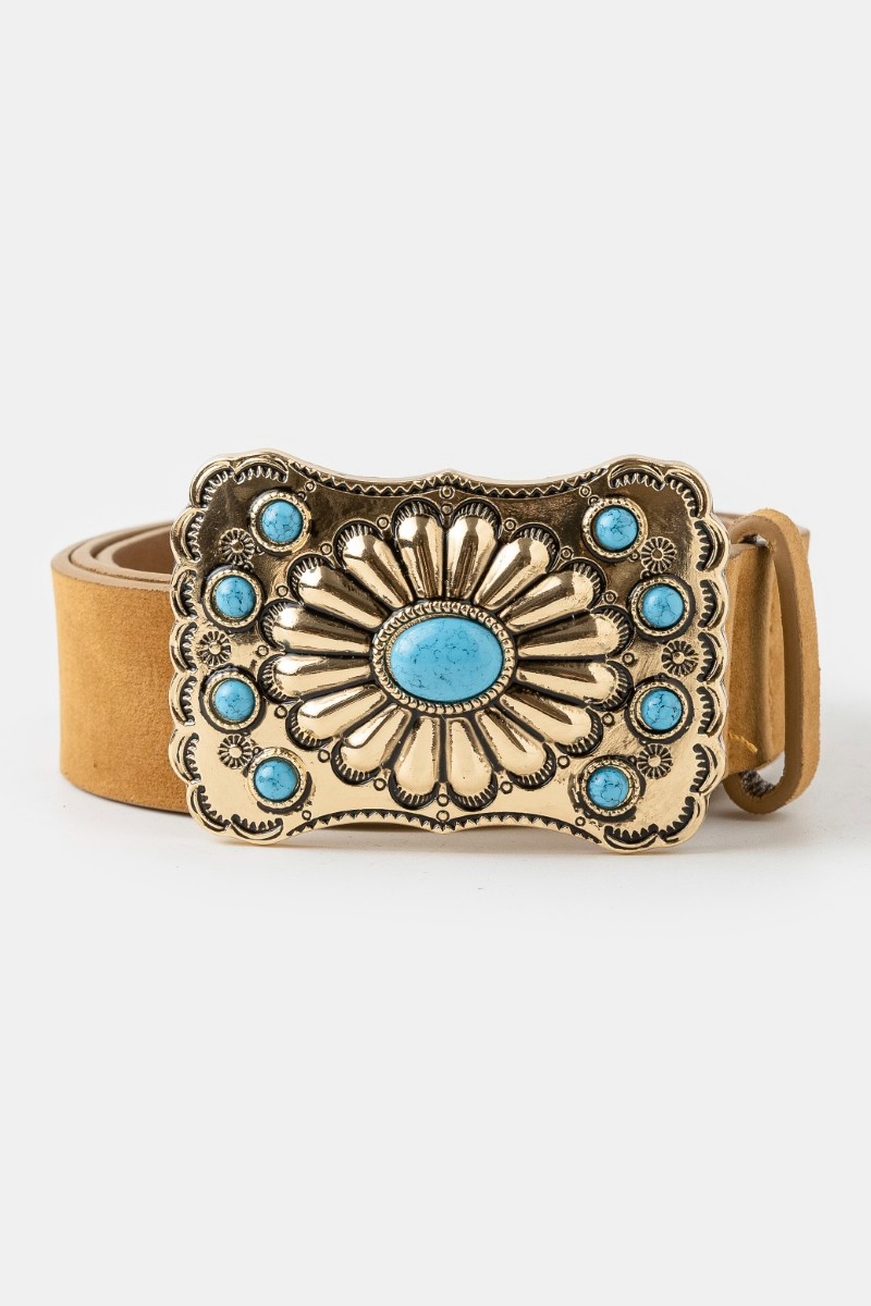 Western Style Large Ornate Buckle Belt