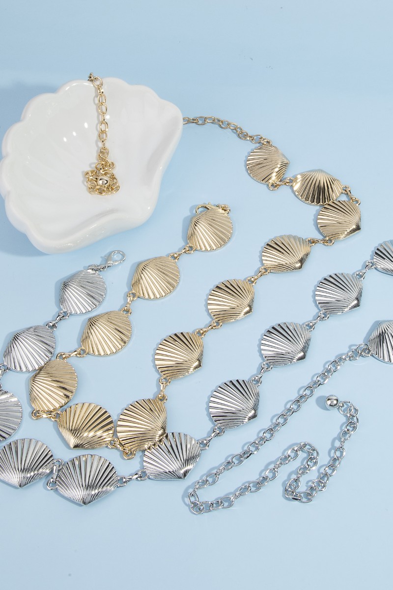 Seashell Link Chain Belt