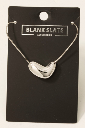 Abstract Heart Pendant Necklace