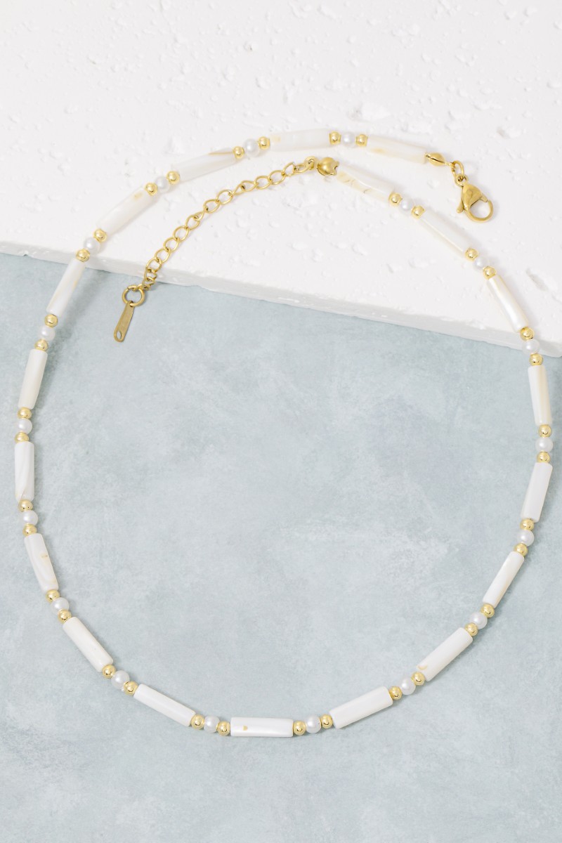 Assorted Tube Beaded Necklace