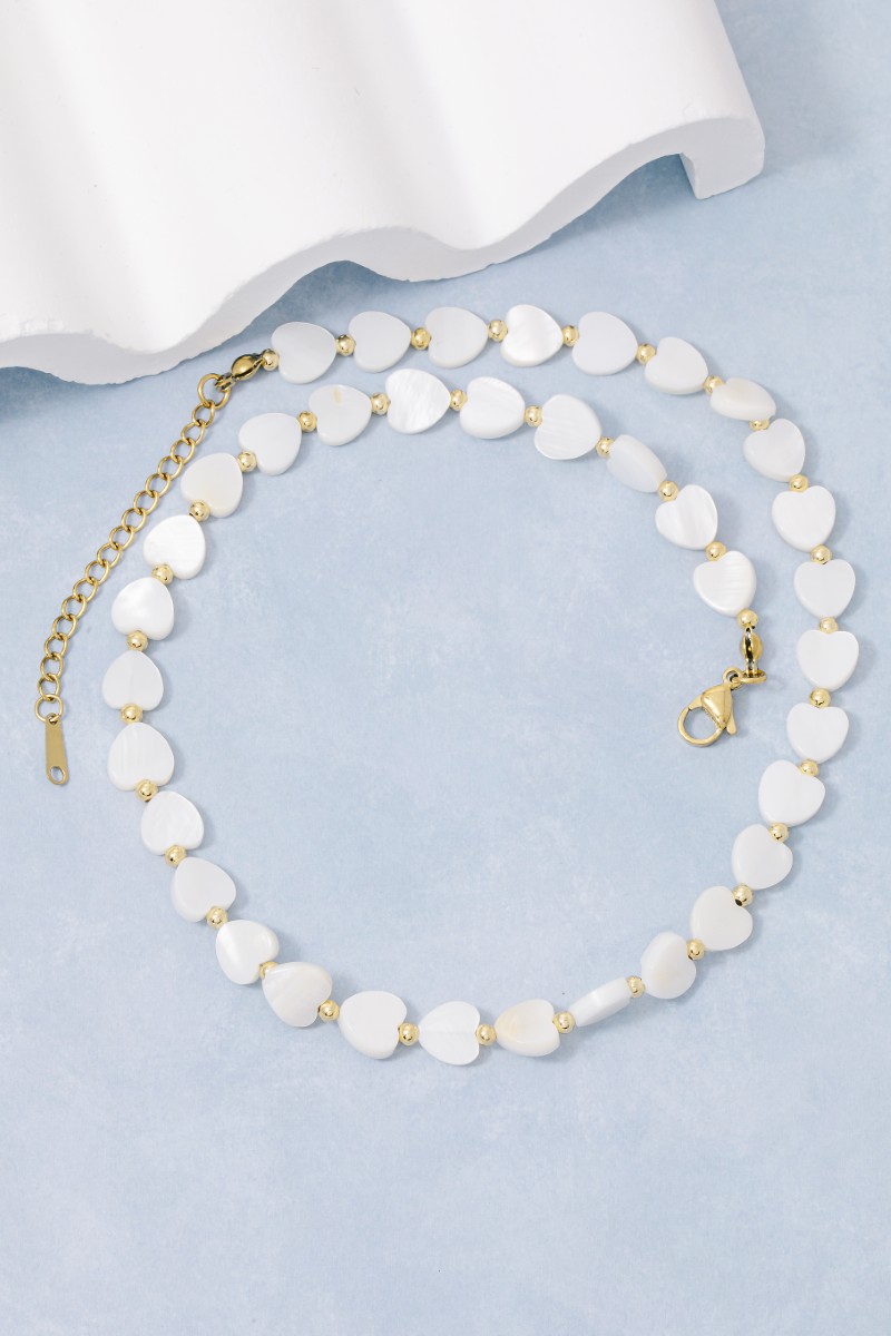 Multi Heart Beaded Necklace