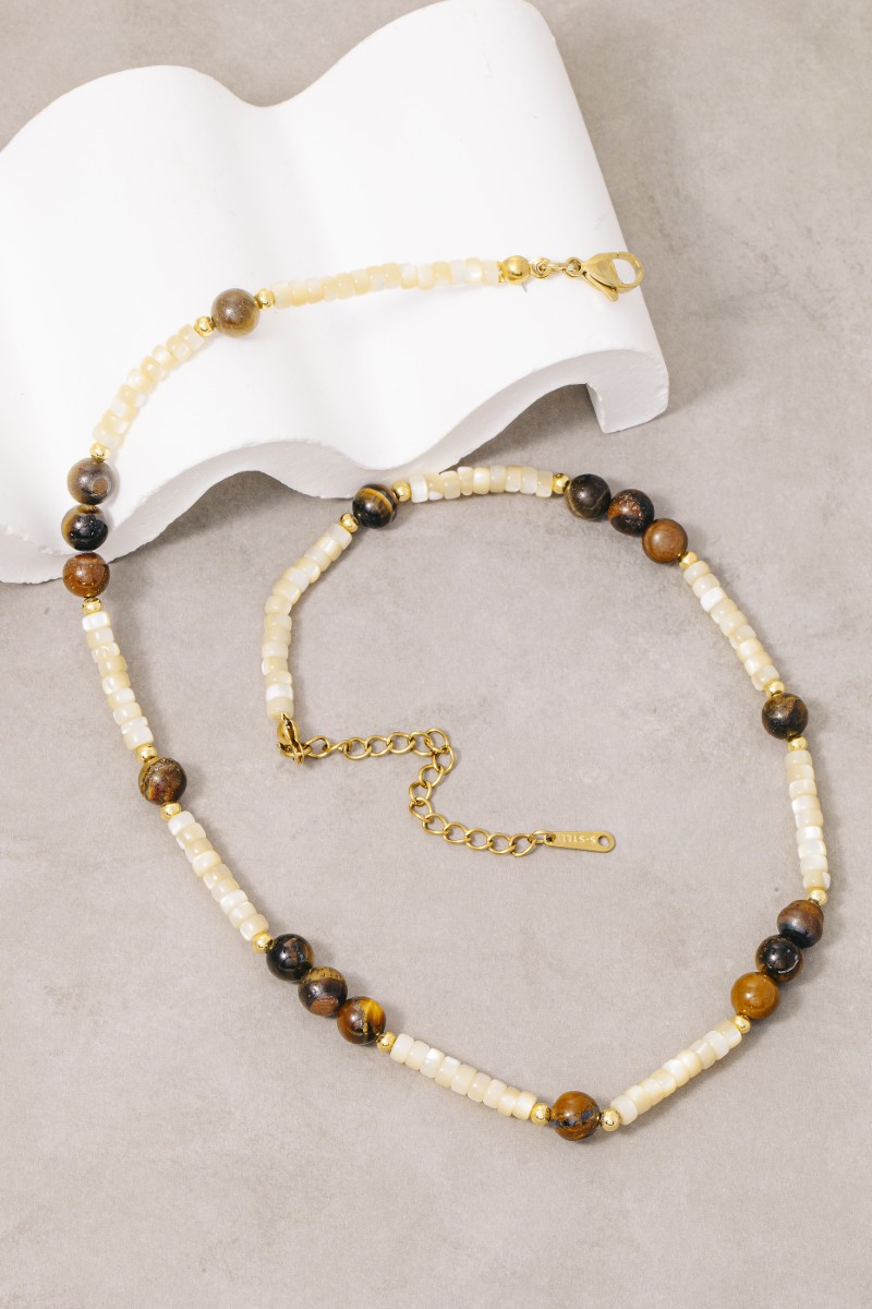 Assorted Beaded Ball Chain Necklace