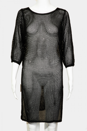 Long Sleeve Fishnet Cover Up